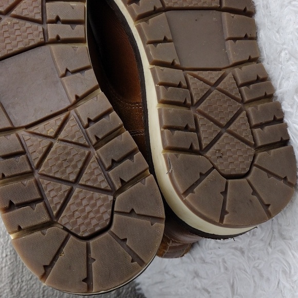 CREVO Drayton Chestnut Suede Leather Round Toe Hook Eyelet Lace Up Ankle Boot - Picture 9 of 16